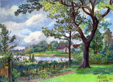 Woods Painting - countryside at summer 1946 landscape
